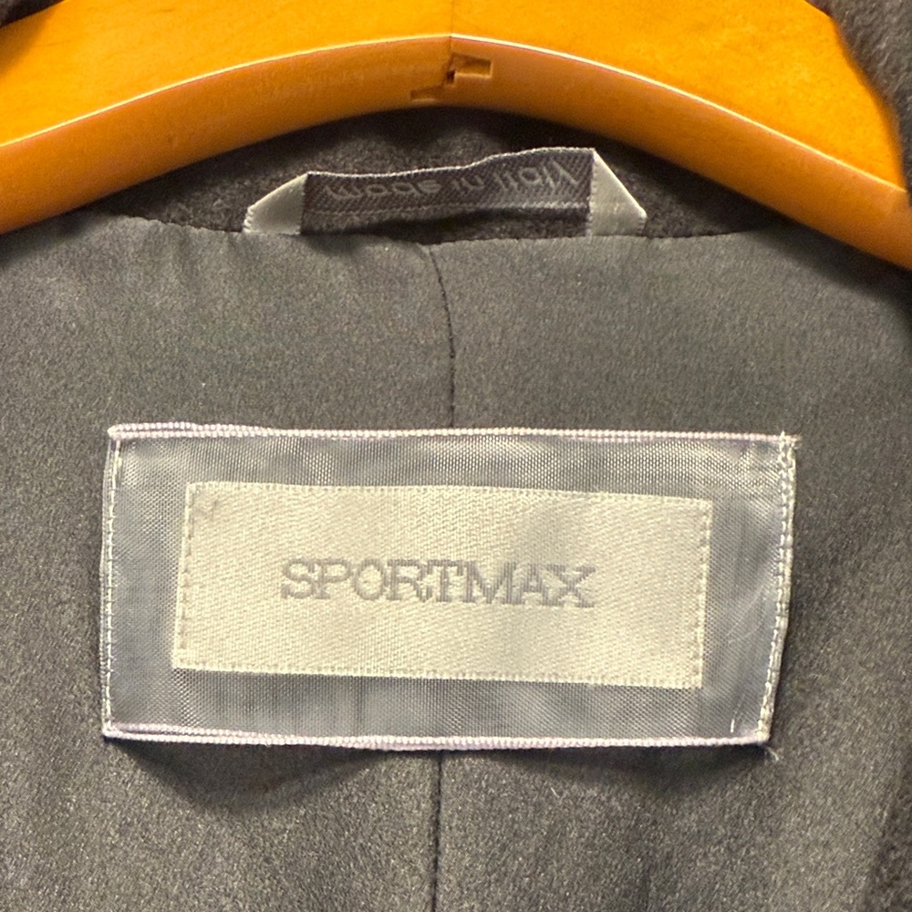 Sportmax Black Wool Coat - Picture 2 of 11